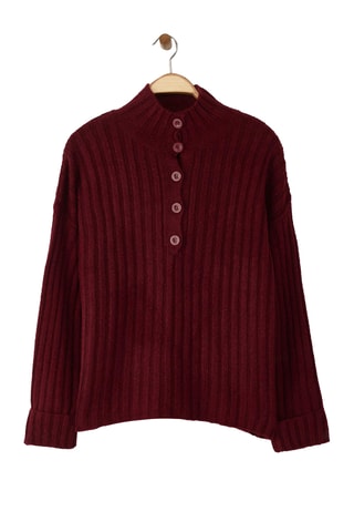 Camisola oversize - Bordô