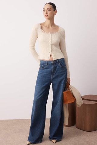 Casaco de malha - Bege