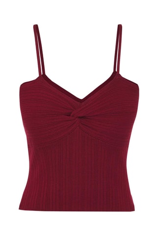 Casaco de malha e top slim - Bordô