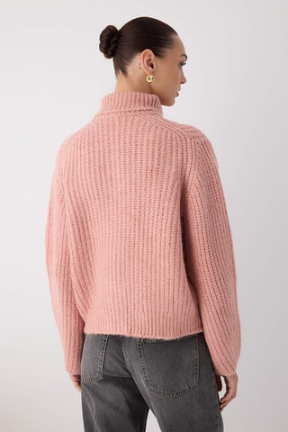 Casaco de malha oversize - Rosa