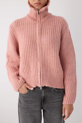 Casaco de malha oversize - Rosa
