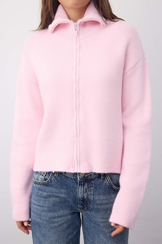 Casaco de malha oversize - Rosa