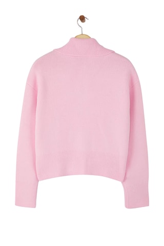 Casaco de malha oversize - Rosa