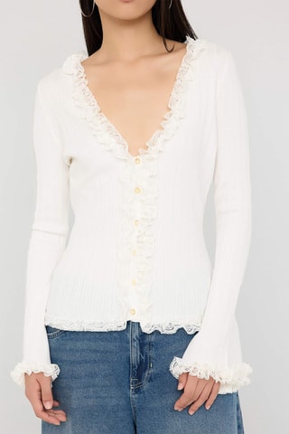 Casaco de malha - Branco