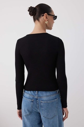 Casaco de malha - Preto