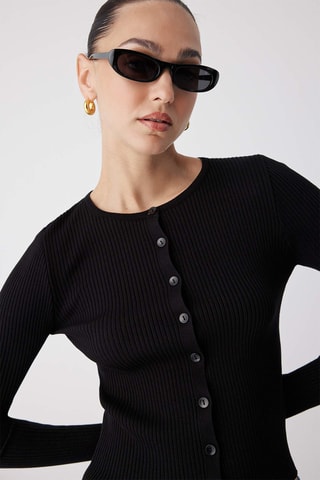 Casaco de malha - Preto