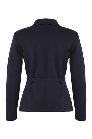 Casaco de malha regular - Azul-marinho