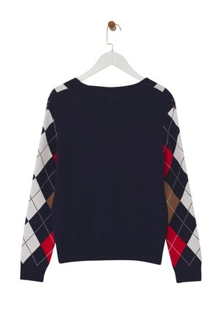 Casaco de malha regular - Azul-marinho