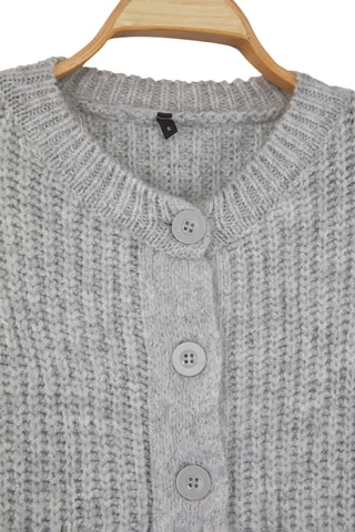 Casaco de malha regular - Cinzento-claro