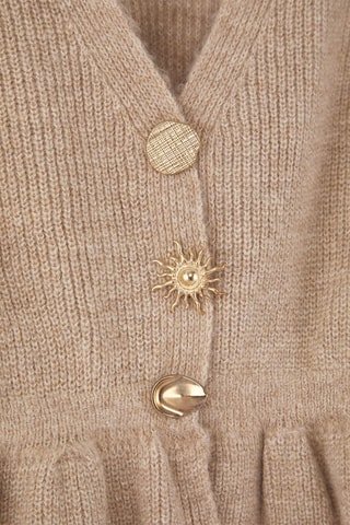 Casaco de malha regular - Bege