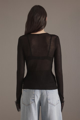 Casaco de malha - Preto