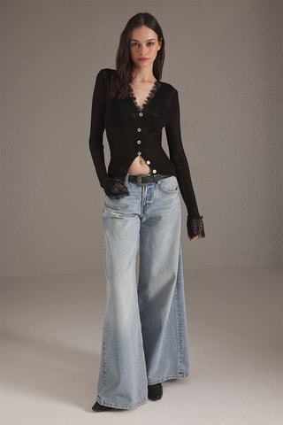 Casaco de malha - Preto