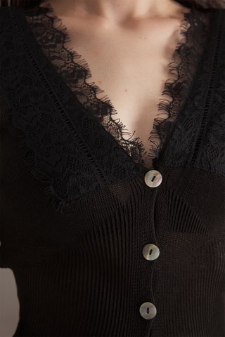 Casaco de malha - Preto