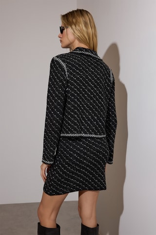 Casaco de malha regular - Preto