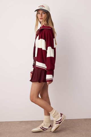 Casaco de malha oversize - Bordô