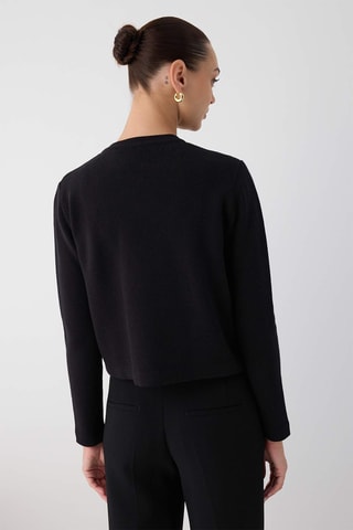 Casaco de malha regular - Preto