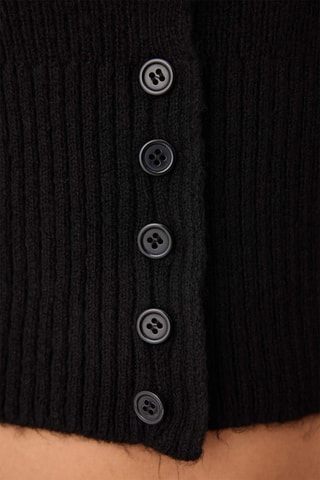 Casaco de malha curto - Preto