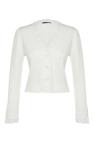 Casaco de malha regular - Branco