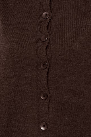 Casaco de malha regular - Castanho
