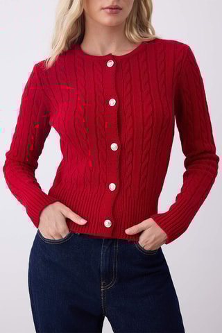 2 casacos de malha - Branco e vermelho