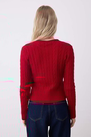 2 casacos de malha - Branco e vermelho