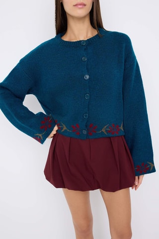 Casaco de malha oversize - Azul