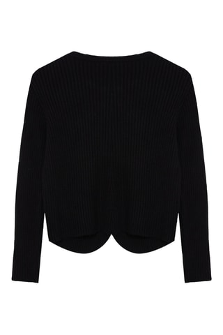 Casaco de malha regular - Preto