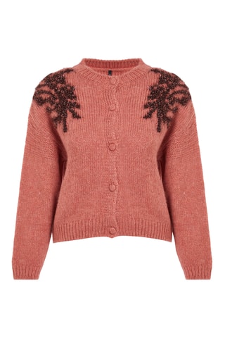 Casaco de malha regular - Vermelho-tijolo