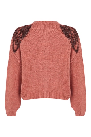 Casaco de malha regular - Vermelho-tijolo