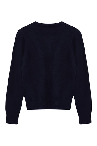 Casaco de malha regular - Azul-marinho