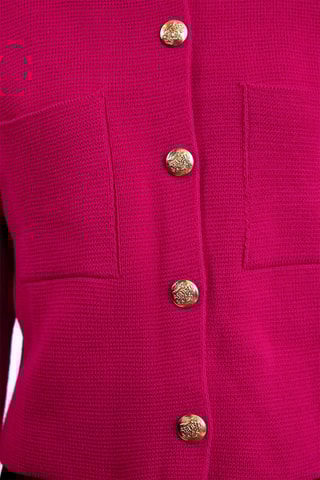 Casaco de malha regular - Vermelho