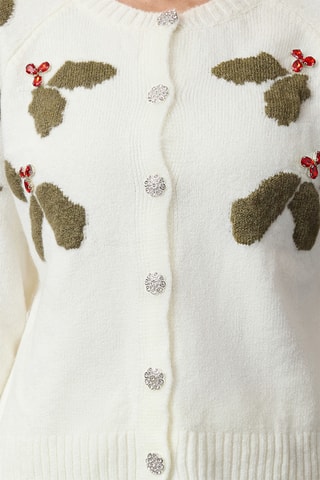 Casaco de malha regular - Branco