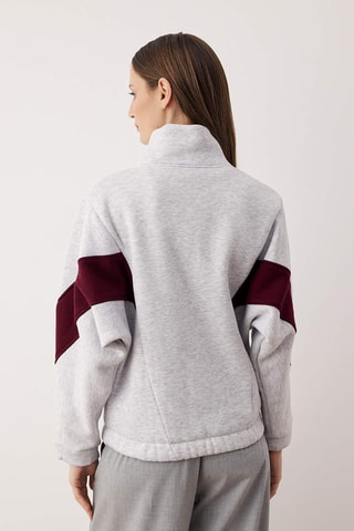 Sweat oversize - Cinzento-claro