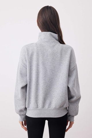 Sweat oversize - Cinzento-claro