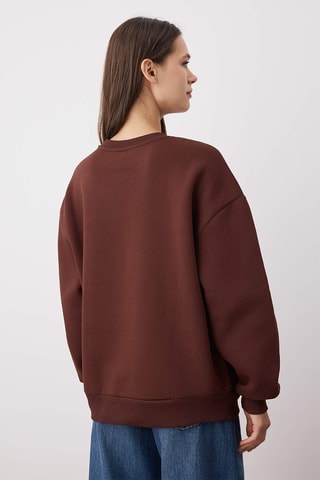 Sweat oversize - Castanho