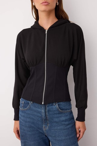 Sweat com capuz - Preto