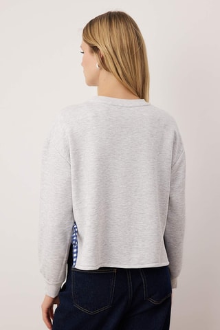 Sweat regular - Cinzento-claro