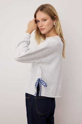 Sweat regular - Cinzento-claro