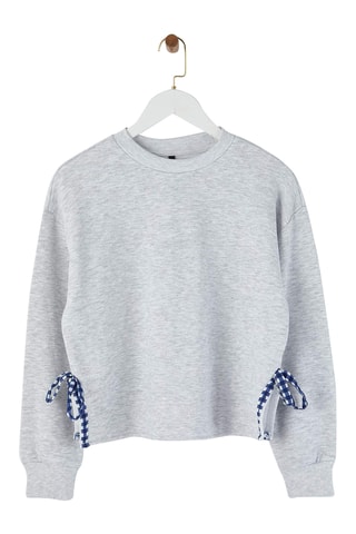 Sweat regular - Cinzento-claro