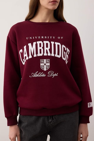 Sweat oversize - Bordô