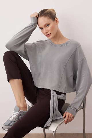 Sweat regular - Cinzento