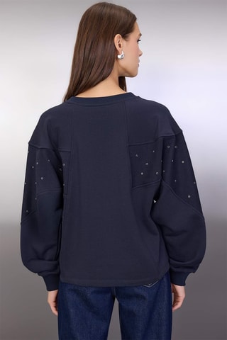 Sweat oversize - Azul-marinho