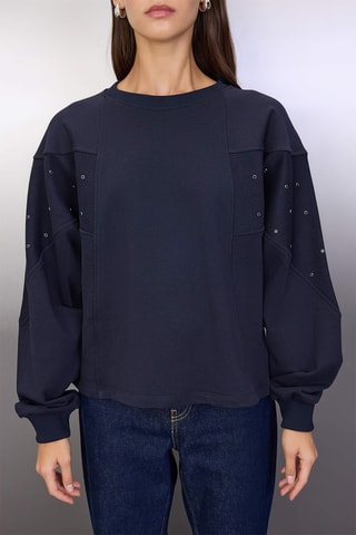 Sweat oversize - Azul-marinho