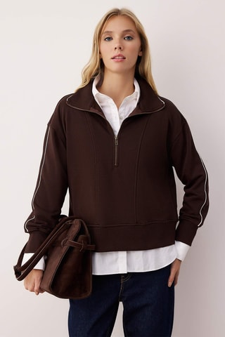 Sweat regular - Castanho