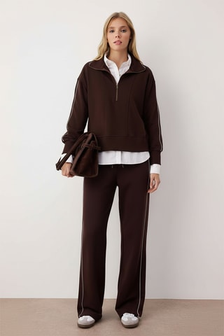 Sweat regular - Castanho