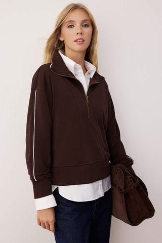 Sweat regular - Castanho