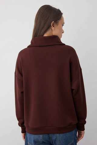 Sweat oversize - Castanho