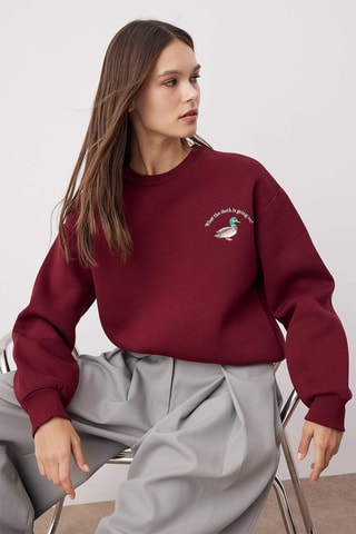 Sweat regular - Bordô