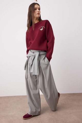 Sweat regular - Bordô