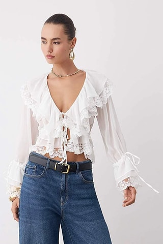 Camisa regular - Branco